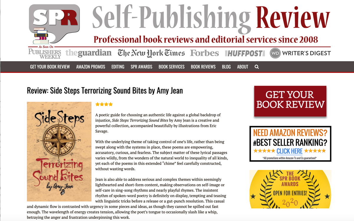 Amy Jean Blog - Self-Publishing Reviews 