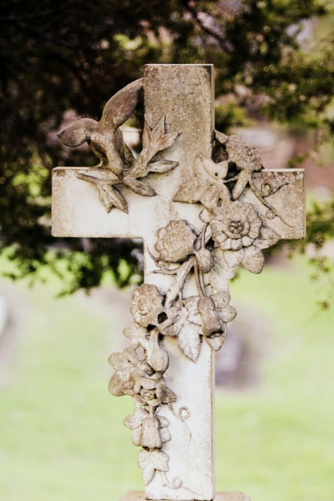 cross with vine poetry by Amy Jean