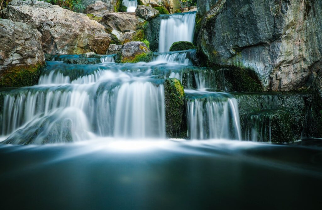 waterfall flowing free poetry by amy jean
